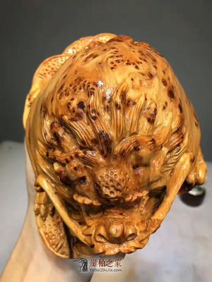 崖柏擺件把件《龍龜一榮歸》 雕工精細適合收藏