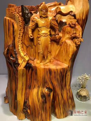 崖柏根雕《武神趙子龍》 正宗太行陳化高油性濃郁奶香味