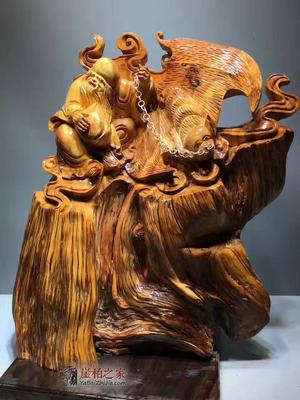 福壽雙全 崖柏根雕的藝術魅力與自然之韻